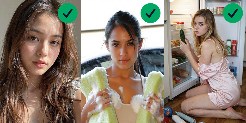 Examples of suitable photos for facial recognition